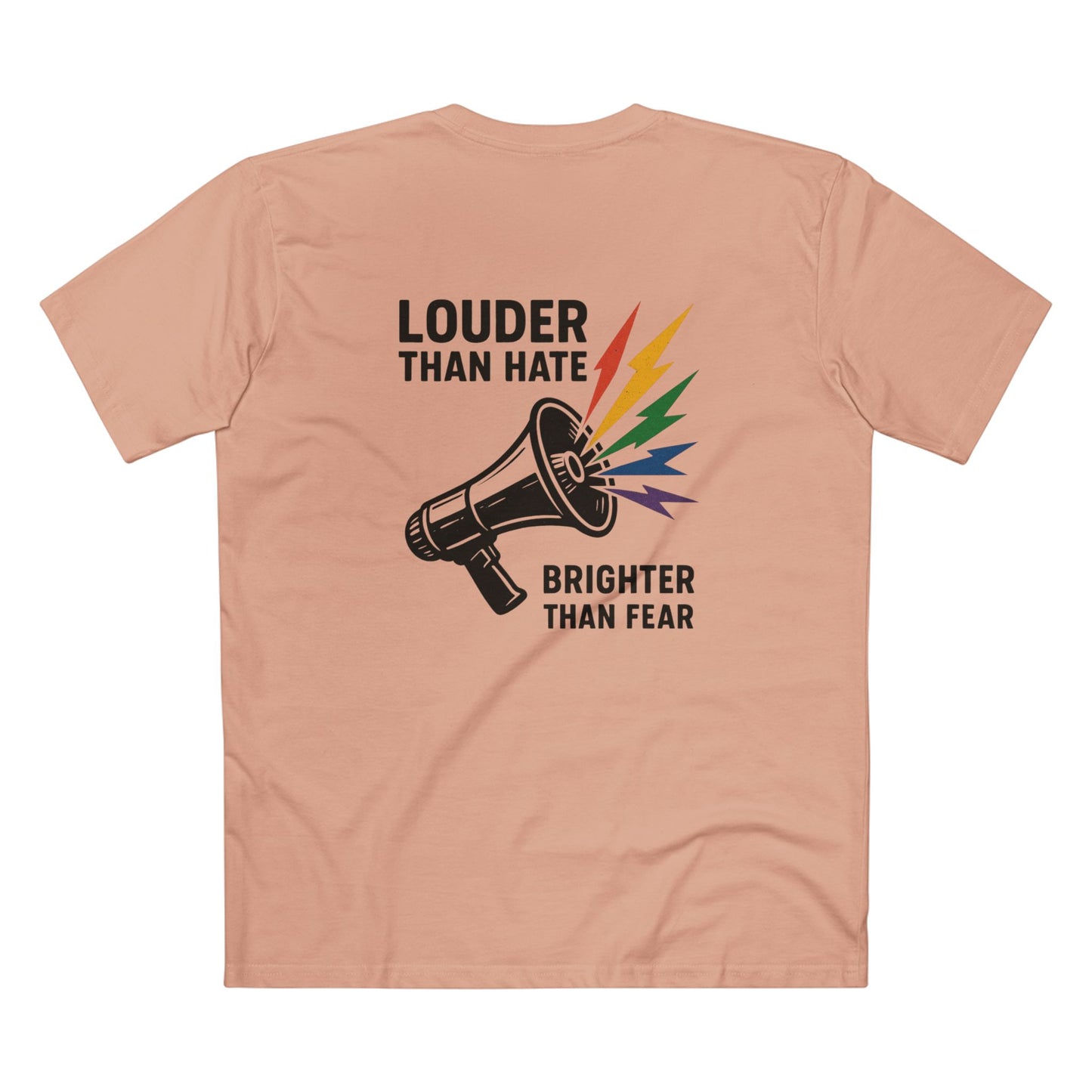 Louder Than Hate Tee for LGBTQ+ Pride