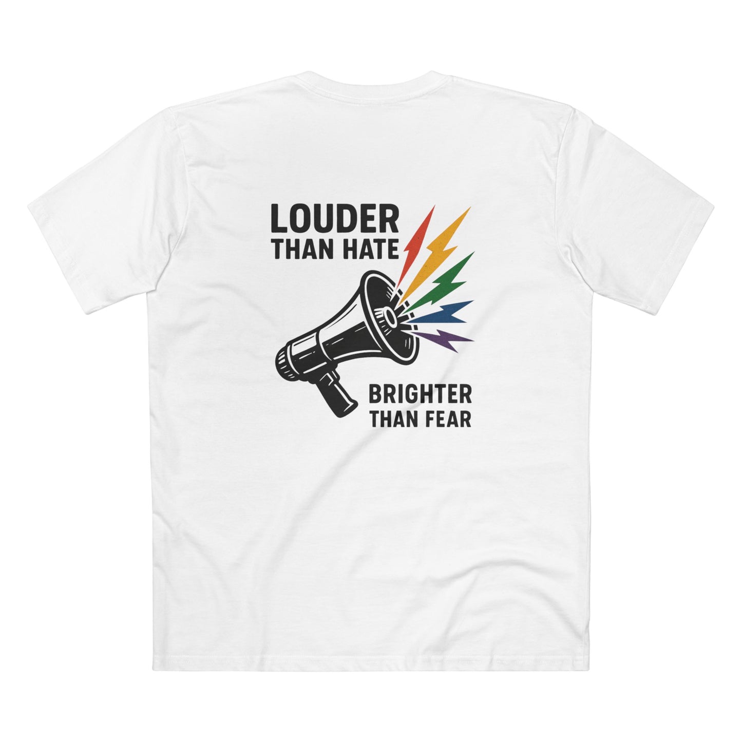 Louder Than Hate Tee for LGBTQ+ Pride